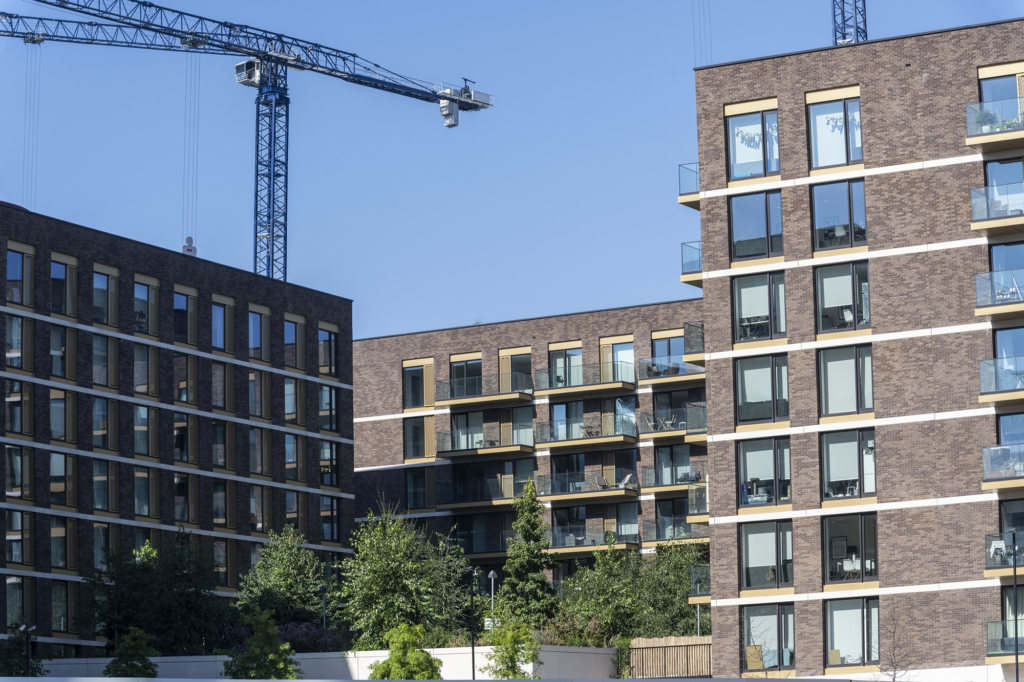 Photo of finished apartment complex